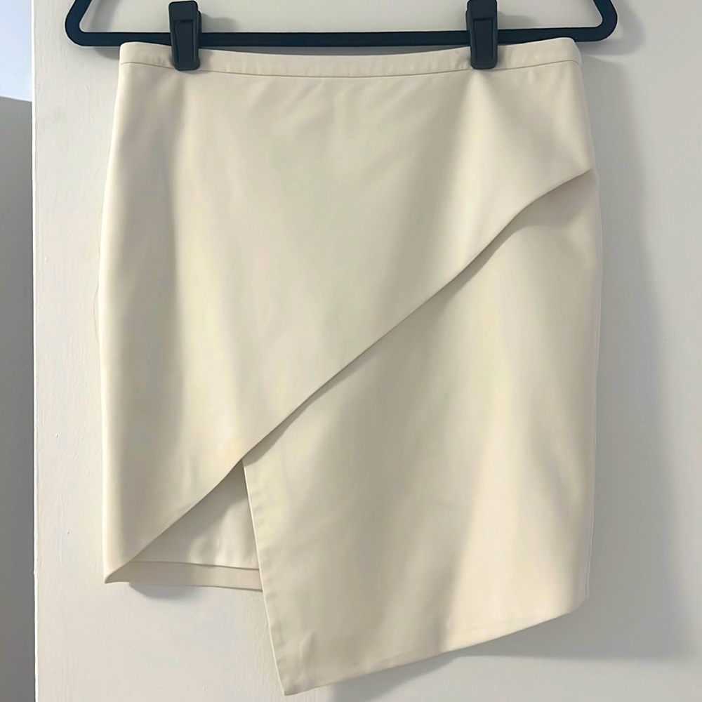 White Mason asymmetrical mini skirt